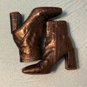 Franco sarto block heel boots. Leather
